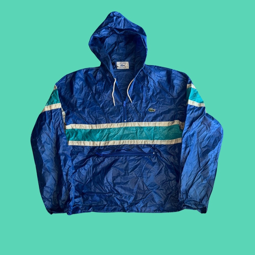 Izod Lacoste Blue Windbreaker Jacket